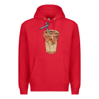 Red iced latte Premium Hoodie - BarkalooDesign