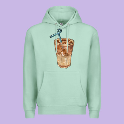 Iced Latte Premium Hoodie Designed By Barkaloodesign
