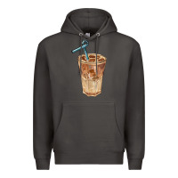 Smoke iced latte Premium Hoodie - BarkalooDesign