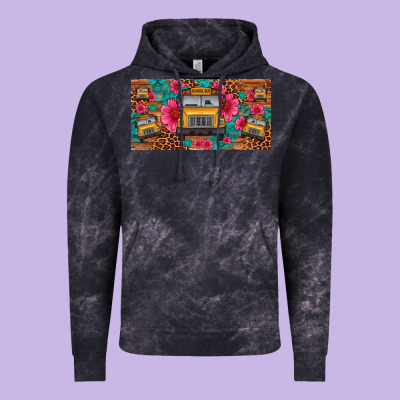 School Bus Leopard Gemstone License Plate Vintage Hoodie Designed By Artiststas