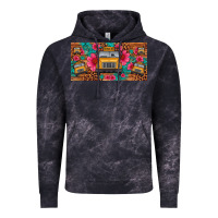 Cloud Black school bus leopard gemstone license plate Vintage Hoodie - Artiststas