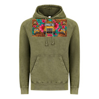 Vintage Olive school bus leopard gemstone license plate Vintage Hoodie - Artiststas