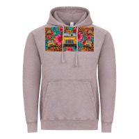 Vintage Zinc school bus leopard gemstone license plate Vintage Hoodie - Artiststas