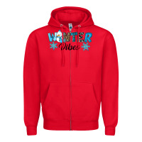 Red winter vibes Zipper Hoodie - RanaPortraitStore