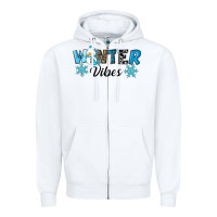 White winter vibes Zipper Hoodie - RanaPortraitStore