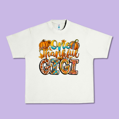 One Thankful Gigi Urban Heavy Tee Designed By Cowhidedigitalart