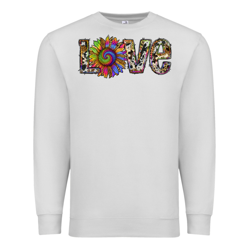 Tie Dye Sunflower Love Premium Sweatshirt by RanaPortraitStore | Teevron