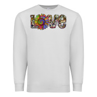 Dove Grey tie dye sunflower love Premium Sweatshirt - RanaPortraitStore