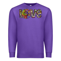 Purple tie dye sunflower love Premium Sweatshirt - RanaPortraitStore