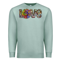 Seafoam tie dye sunflower love Premium Sweatshirt - RanaPortraitStore
