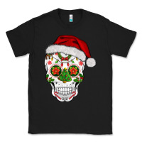 Black sugar skull  christmas Classic Tee - BarkalooDesign