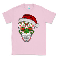 Bubblegum Pink sugar skull  christmas Classic Tee - BarkalooDesign