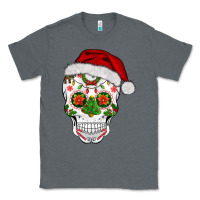 Charcoal Heather sugar skull  christmas Classic Tee - BarkalooDesign