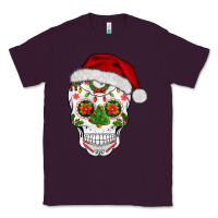 Plum sugar skull  christmas Classic Tee - BarkalooDesign