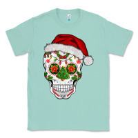Seafoam sugar skull  christmas Classic Tee - BarkalooDesign
