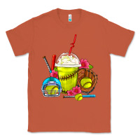 Copper Softball Frappe Coffee Classic Tee - FaDigitalArtStudio