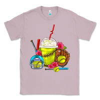 Lilac Softball Frappe Coffee Classic Tee - FaDigitalArtStudio