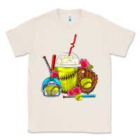 Natural Softball Frappe Coffee Classic Tee - FaDigitalArtStudio