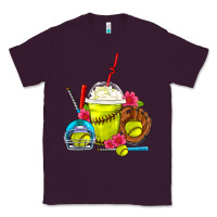 Plum Softball Frappe Coffee Classic Tee - FaDigitalArtStudio