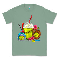 Sage Softball Frappe Coffee Classic Tee - FaDigitalArtStudio