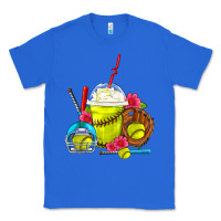 True Royal Softball Frappe Coffee Classic Tee - FaDigitalArtStudio