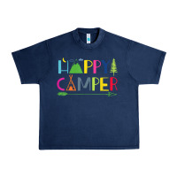 Navy camping arrow camper happy summer camp camping kids 635 Urban Heavy Tee - baoMotion