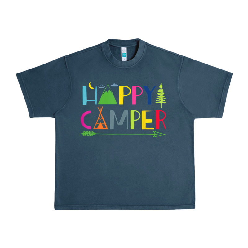 Camping Arrow Camper Happy Summer Camp Camping Kids 635 Urban Heavy Tee by baoMotion | Teevron