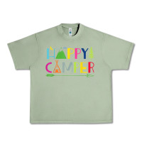 Oil Green camping arrow camper happy summer camp camping kids 635 Urban Heavy Tee - baoMotion