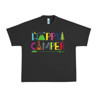 Pigment Black camping arrow camper happy summer camp camping kids 635 Urban Heavy Tee - baoMotion