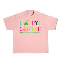 Salmon camping arrow camper happy summer camp camping kids 635 Urban Heavy Tee - baoMotion