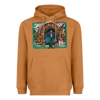 Meerkat thanksgiving turkey with background Heavyweight Hoodie - RanaPortraitStore