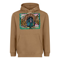 Toasted Coconut thanksgiving turkey with background Heavyweight Hoodie - RanaPortraitStore