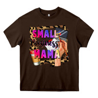 Chocolate Brown Small business mama Mother's Day Heavy Core Tee - FaDigitalArtStudio
