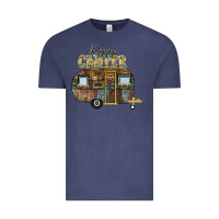 Vintage Denim Happy Camper Vintage Tee - CowhideDigitalArt