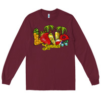 Burgundy love summer Long Sleeve Tee - RacoonDesign