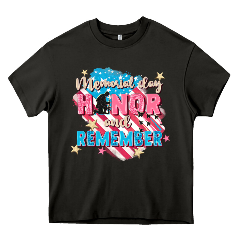 Memorial Day Honor And Remember Heavy Core Tee by FaDigitalArtStudio | Teevron