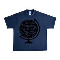 Navy i haven't been everywhere but it's on my list travel t shirt Urban Heavy Tee - baoMotion