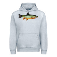 Heather Grey Greenback Cutthroat Trout Fish Urban Hoodie - RanaPortraitStore