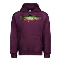 Mauve Wine Greenback Cutthroat Trout Fish Urban Hoodie - RanaPortraitStore