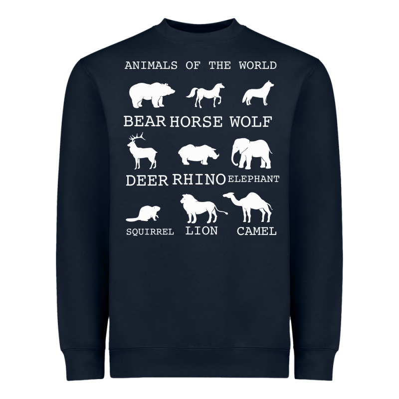 Animals Of The World Heavyweight Sweatshirt by Bettercallsaul | Teevron