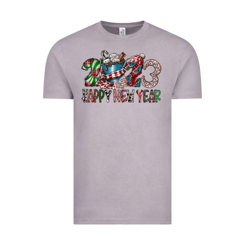 2023 Happy New Year Vintage Tee by CowhideDigitalArt | Teevron