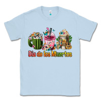 Dusty Blue Mexican Día De Los Muertos Coffee Cups Classic Tee - FaDigitalArtStudio