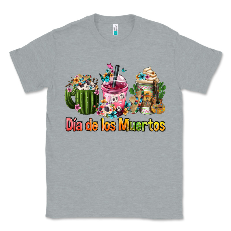 Mexican Día De Los Muertos Coffee Cups Classic Tee by FaDigitalArtStudio | Teevron
