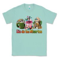 Seafoam Mexican Día De Los Muertos Coffee Cups Classic Tee - FaDigitalArtStudio
