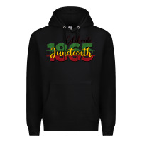 Black celebrate juneteenth1865 Premium Hoodie - BarkalooDesign