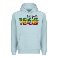 Blue Mist celebrate juneteenth1865 Premium Hoodie - BarkalooDesign
