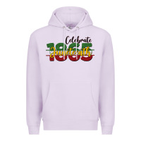 Lilac celebrate juneteenth1865 Premium Hoodie - BarkalooDesign