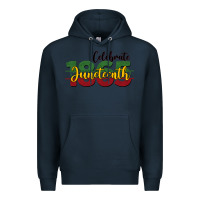 Navy celebrate juneteenth1865 Premium Hoodie - BarkalooDesign
