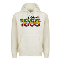 Oatmeal Heather celebrate juneteenth1865 Premium Hoodie - BarkalooDesign