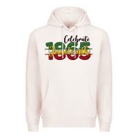 Pale Pink celebrate juneteenth1865 Premium Hoodie - BarkalooDesign